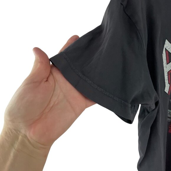 Forever21 Forever Love Graphic Tee Shirt Skeletons Roses Design Size M Grunge - Picture 5 of 6